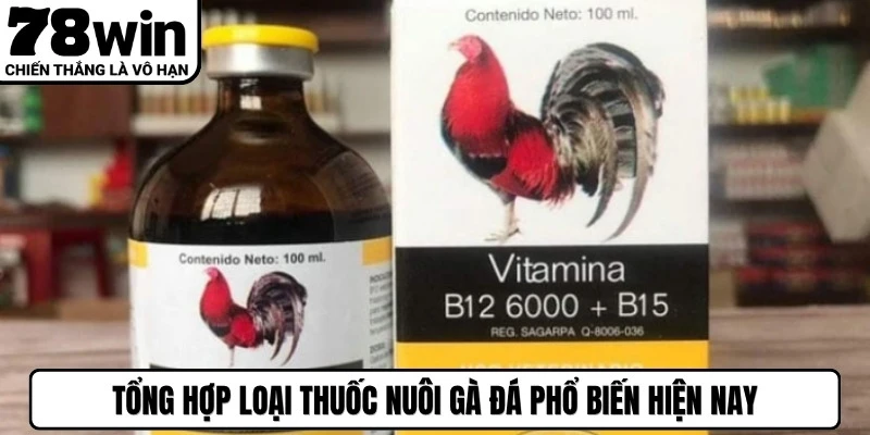 Tổng hợp loại thuốc nuôi gà đá phổ biến hiện nay